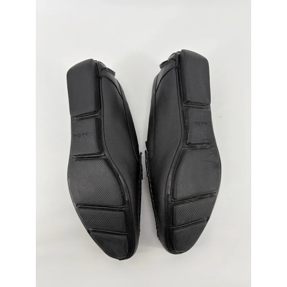 Calvin Klein Shoes Mens Size 10.5 Leather Slip On Loafers Dress Magnus‎ Buckle